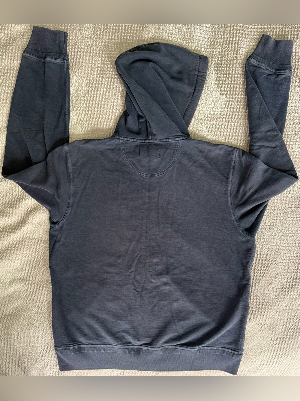 Buck Mason Alpine Fleece Full Zip Hoodie XL Faded Navy BM15014 - Picture 13 of 13